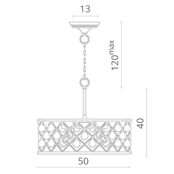 Подвесная люстра Divinare 8203/01 SP-4