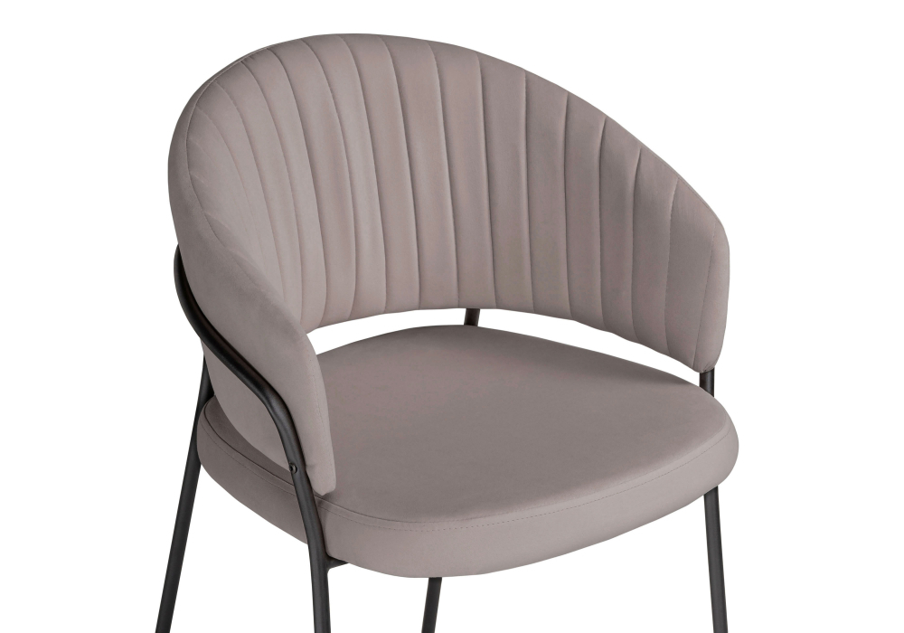 Стул Woodville Лео капучино / черный 528454