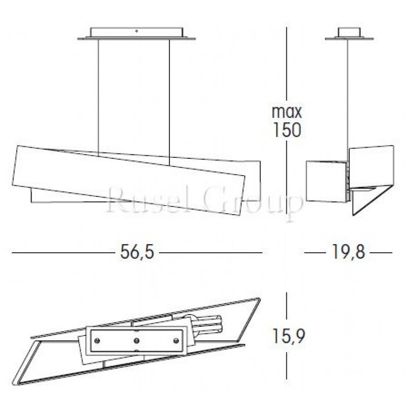 Подвесной светильник Linea Light Zig Zag 6991