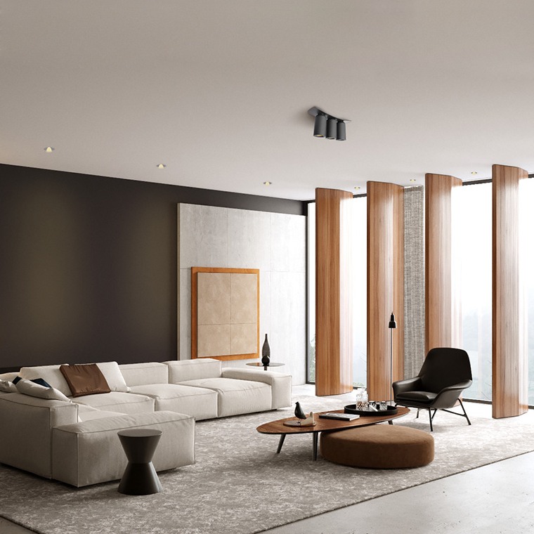 Потолочный светильник D TRIO Черный by ImperiumLoft