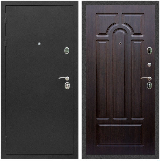 Дверь входная Graf Люкс ТП-70 Черный крокодил / МДФ 6 мм ФЛ-58 Венге