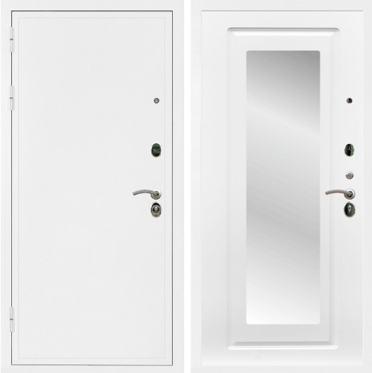 Дверь входная Graf Престиж Белая шагрень / МДФ 16 мм ФЛЗ-120 Ясень белый