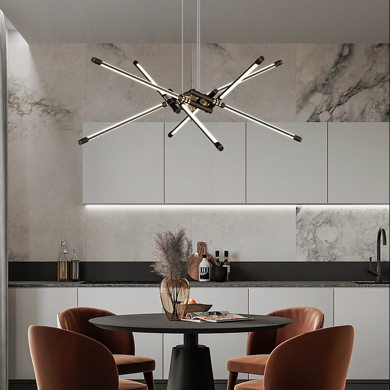 Подвесная люстра VALA L8 Brass by ImperiumLoft