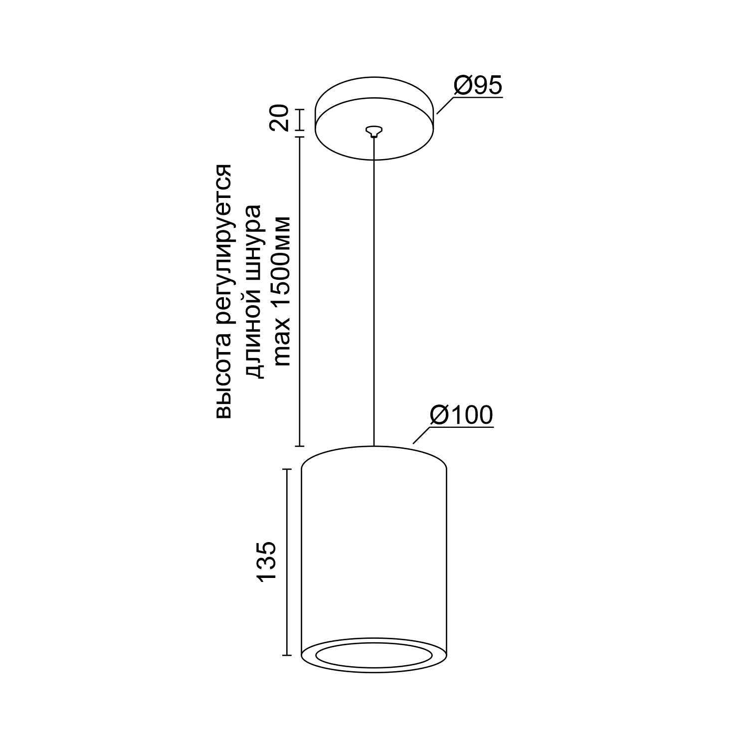 Подвесной светодиодный светильник Ledron Wooden Glass Black