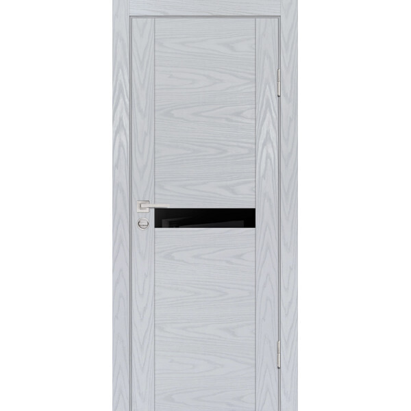 Межкомнатная дверь Graf PSM-3 черный лакобель Дуб скай серый (1900 х 550)