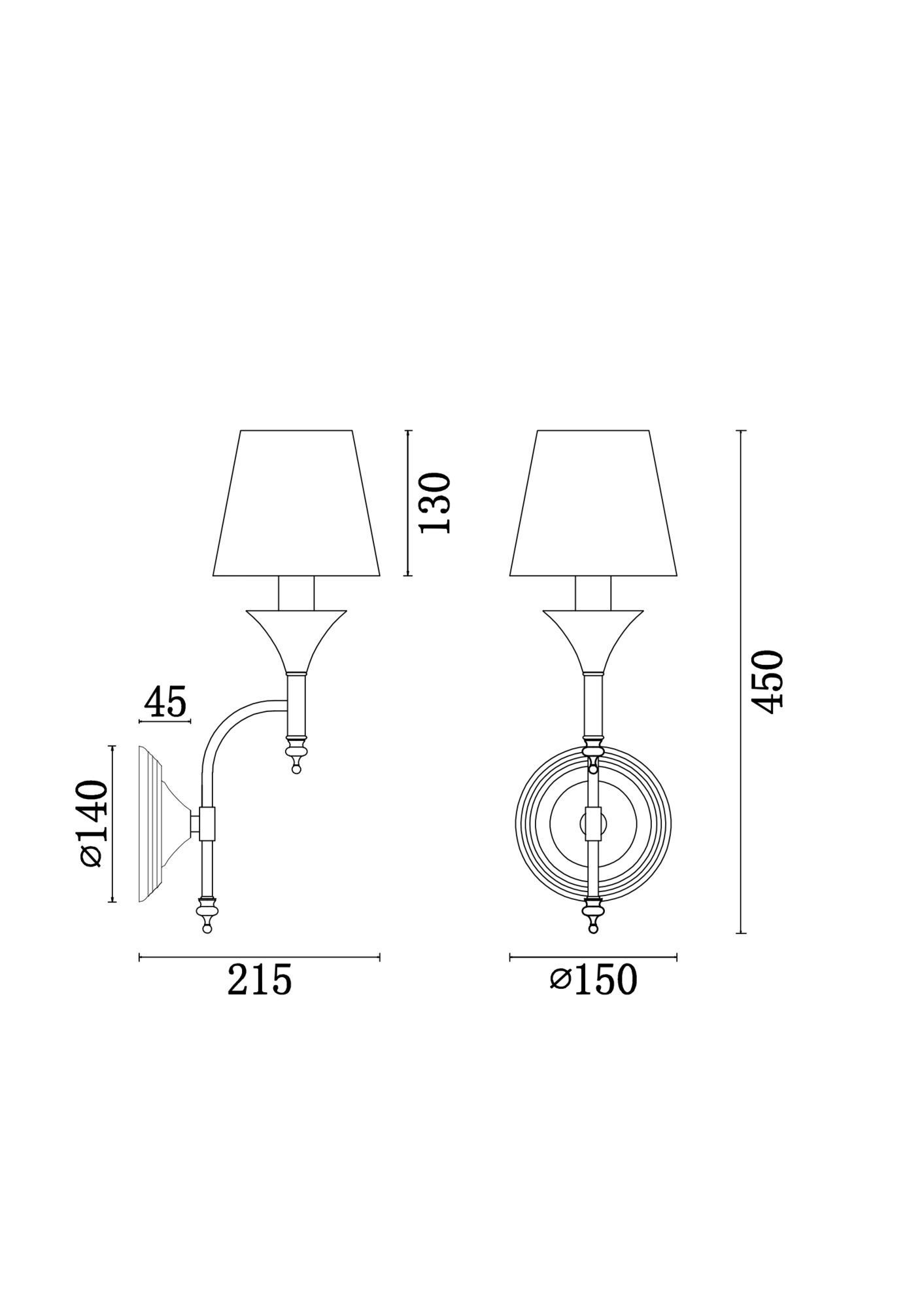 Бра Freya FR2005WL-01BZ