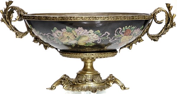 Чаша с ручками Glasar D598C/BK3670