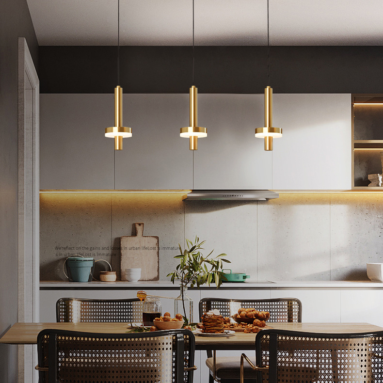 Подвесной светильник FALKA MORE B Gold Планка by ImperiumLoft