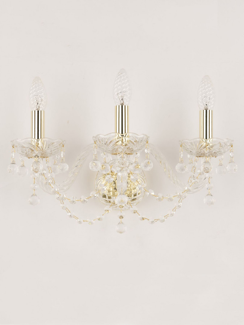 Бра хрустальные 108B/3/165 G Bohemia Ivele Crystal