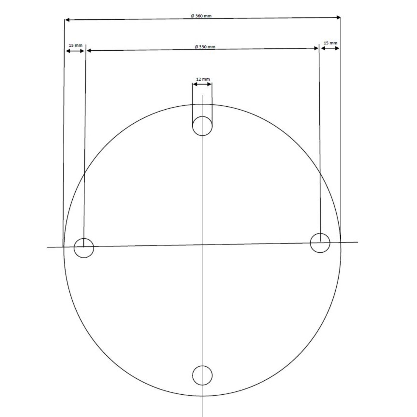 Основание для стола Invitation Black Ø60 см KARE 83003