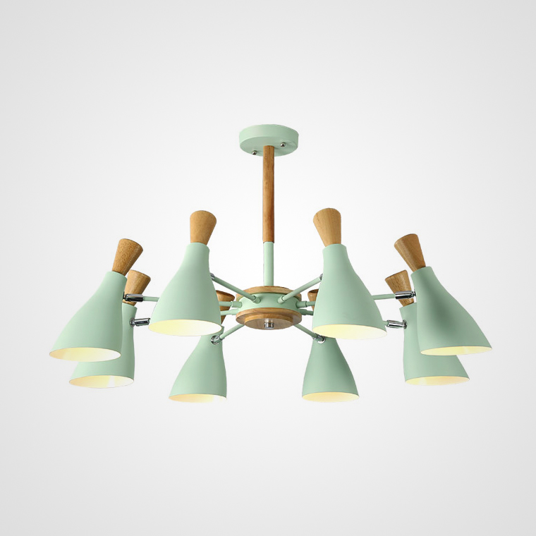 Люстра на штанге TUNE L8 Green by ImperiumLoft