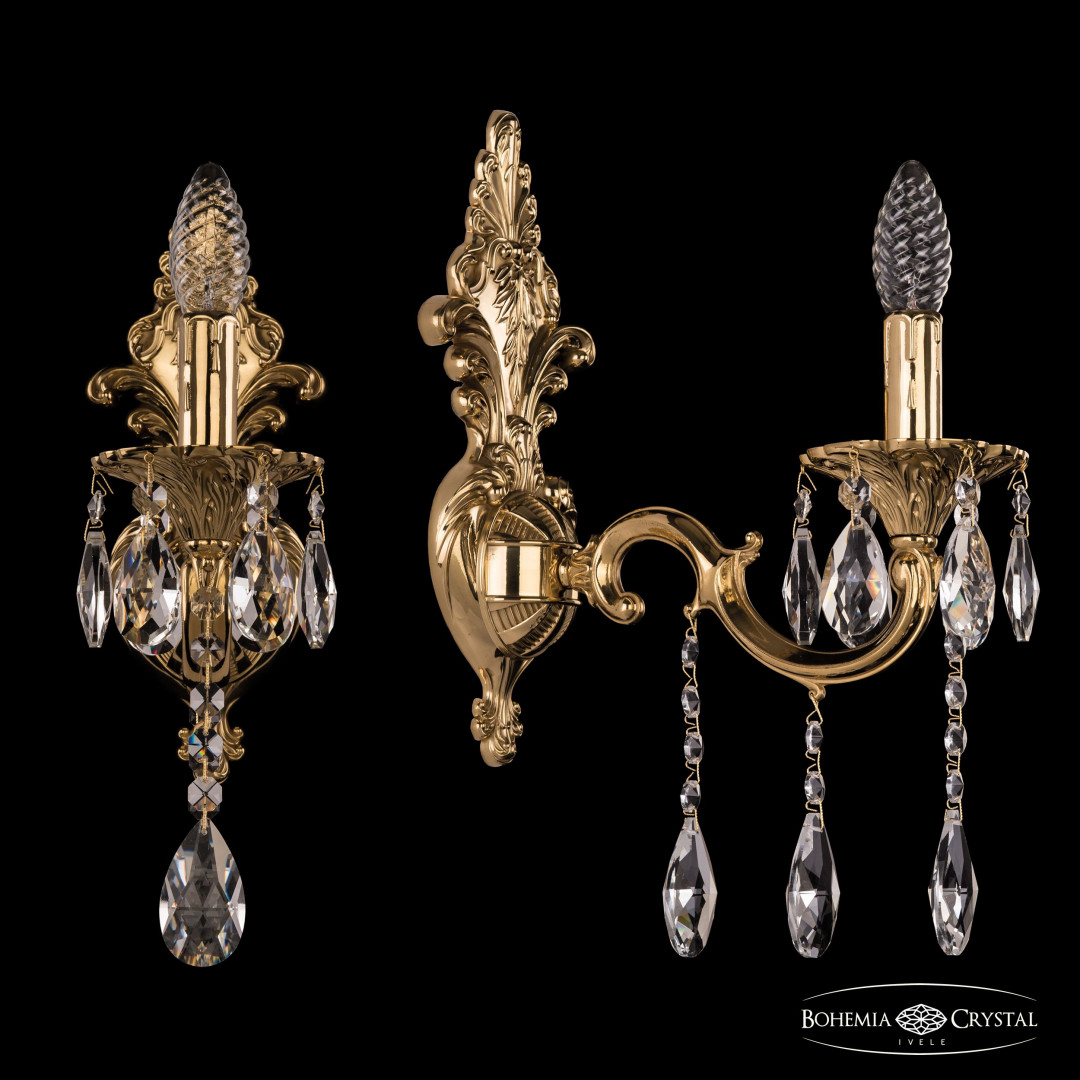 Бра бронзовые с хрусталём 7201B14/1/175 A G