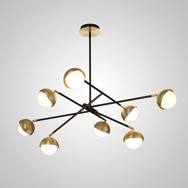 Потолочная люстра KENDALL L8 Black Gold by ImperiumLoft