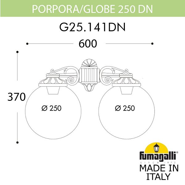 Светильник настенный Fumagalli G25.141.000.VZF1RDN