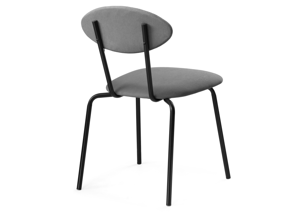 Стул Woodville Мареон катания сильвер / черный матовый 502315