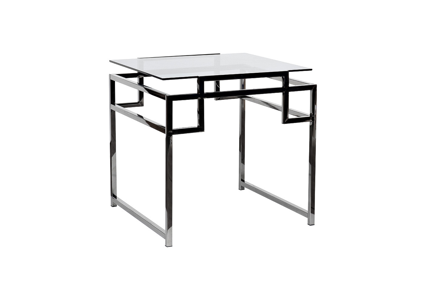 Столик журнальный темное стекло/темный хром Garda Decor 47ED-ET162BL