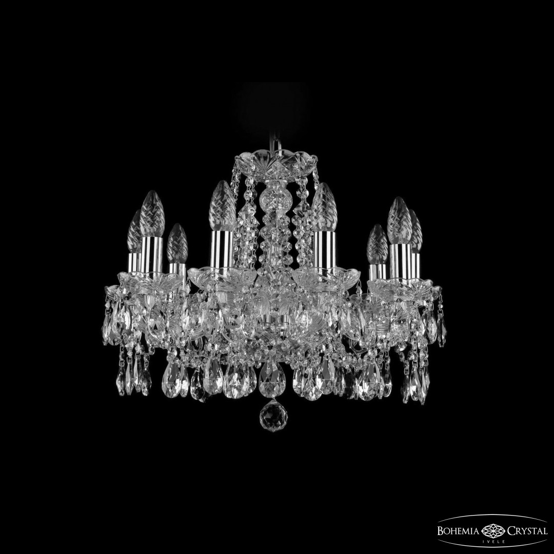 Люстра хрустальная 1413/10/165 Ni Bohemia Ivele Crystal
