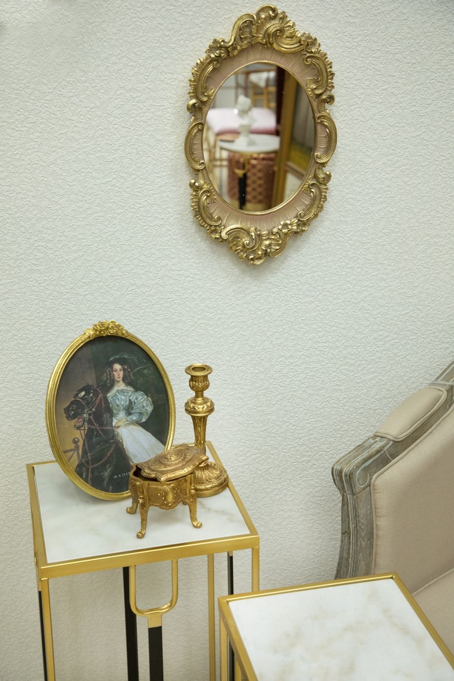 Зеркало настенное, под старину Glasar 28-351