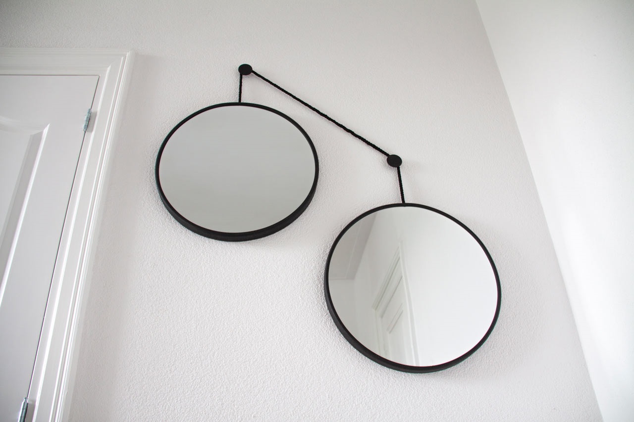 Balance S Black 2 зеркала по 30см  на черном шнуре Art-Zerkalo SM200BL