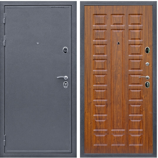 Дверь входная Graf Лондон Антик серебро / МДФ 16 мм ФЛ-183 Мореная береза