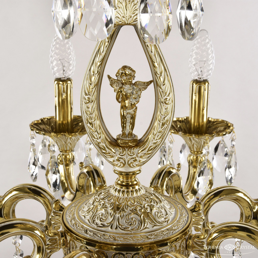 Люстра бронзовая с хрусталём 72101/8/175 B GW