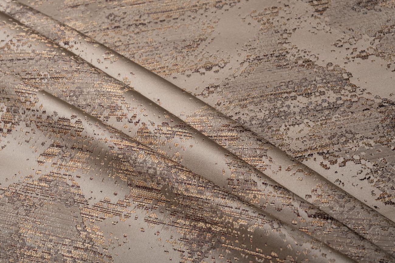 Ткань портьерная BROMLEY бежевая Garda Decor 142DDH-1893458-BROMLEY BEG