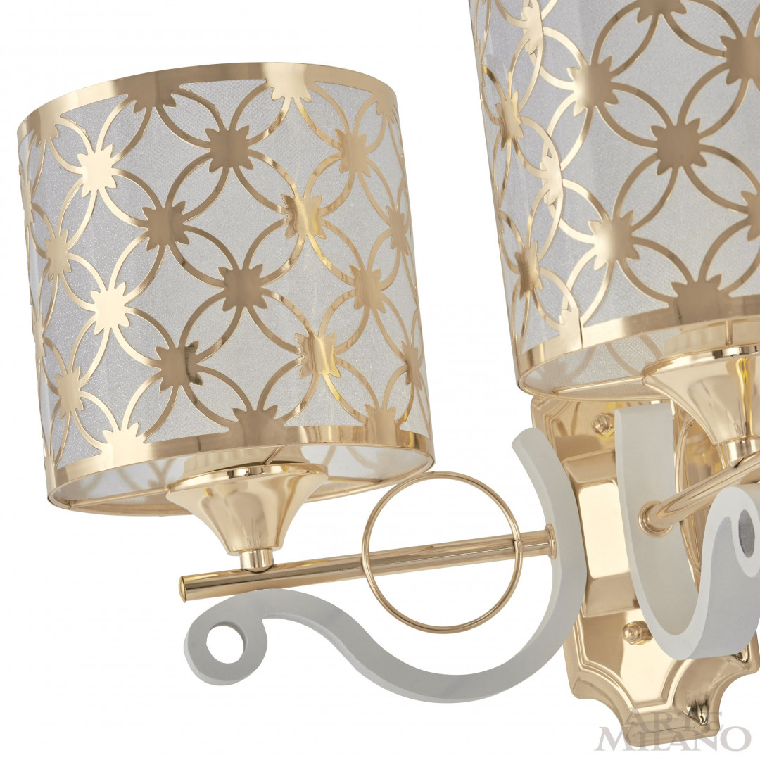 Бра с плафонами 303097/2W Wh/Gd Arte Milano