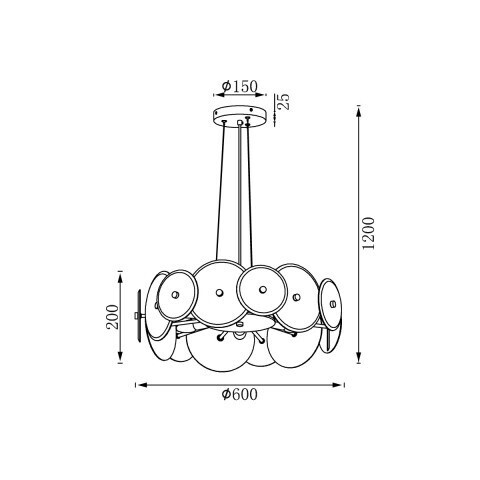 Подвесная люстра Vele Luce VL3223P07