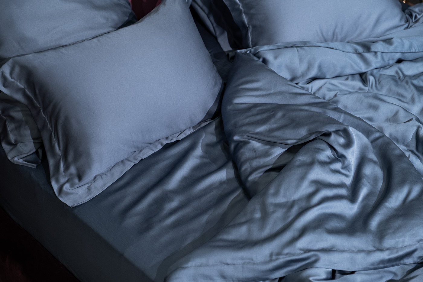 Комплект постельного белья Сопрано синий семейный с наволочками 70х70см Garda Decor 131SH-10802