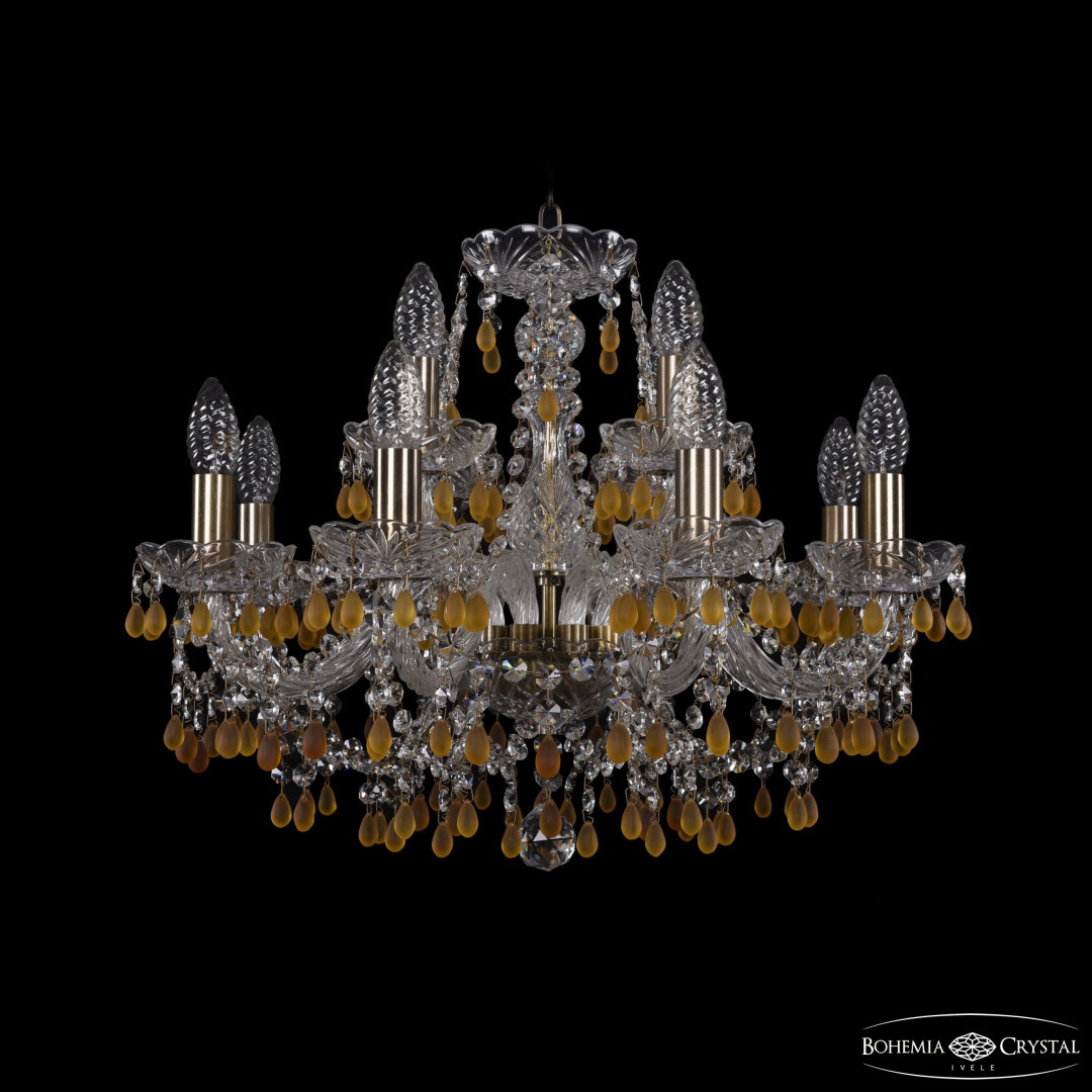 Люстра хрустальная 1410/8+4/195 Pa V1003 Bohemia Ivele Crystal