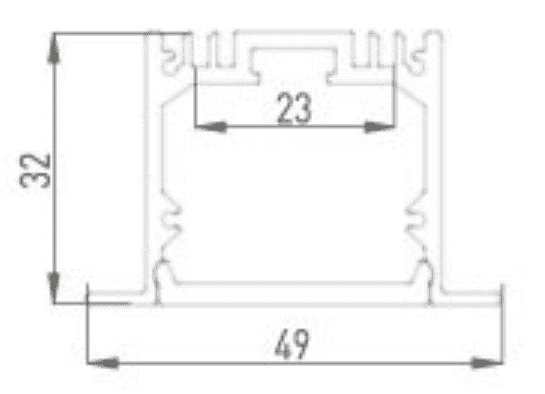 Профиль алюминиевый DesignLed LE.4932