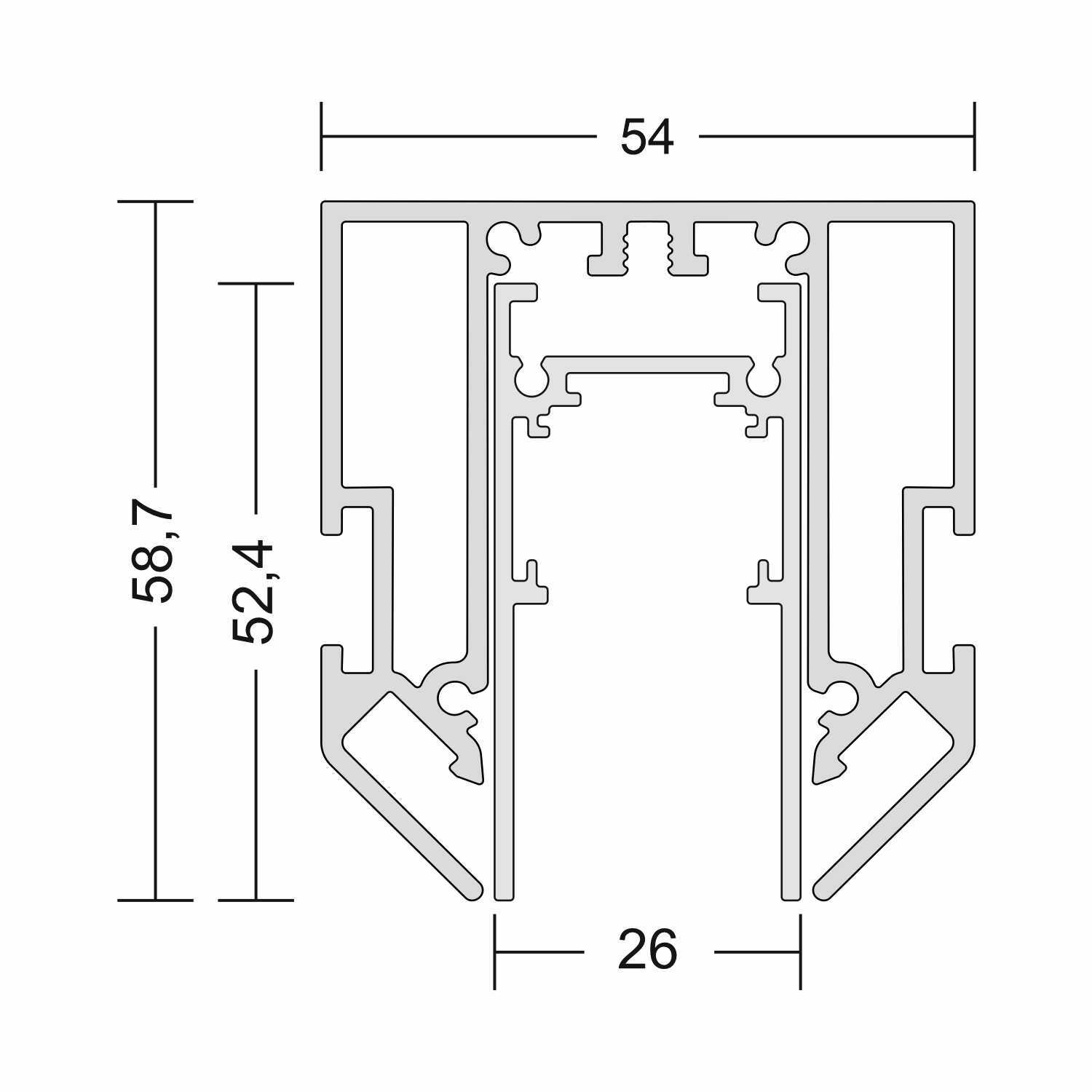 Встраиваемый в натяжной потолок Ledron АВД-5933 (5356) Black