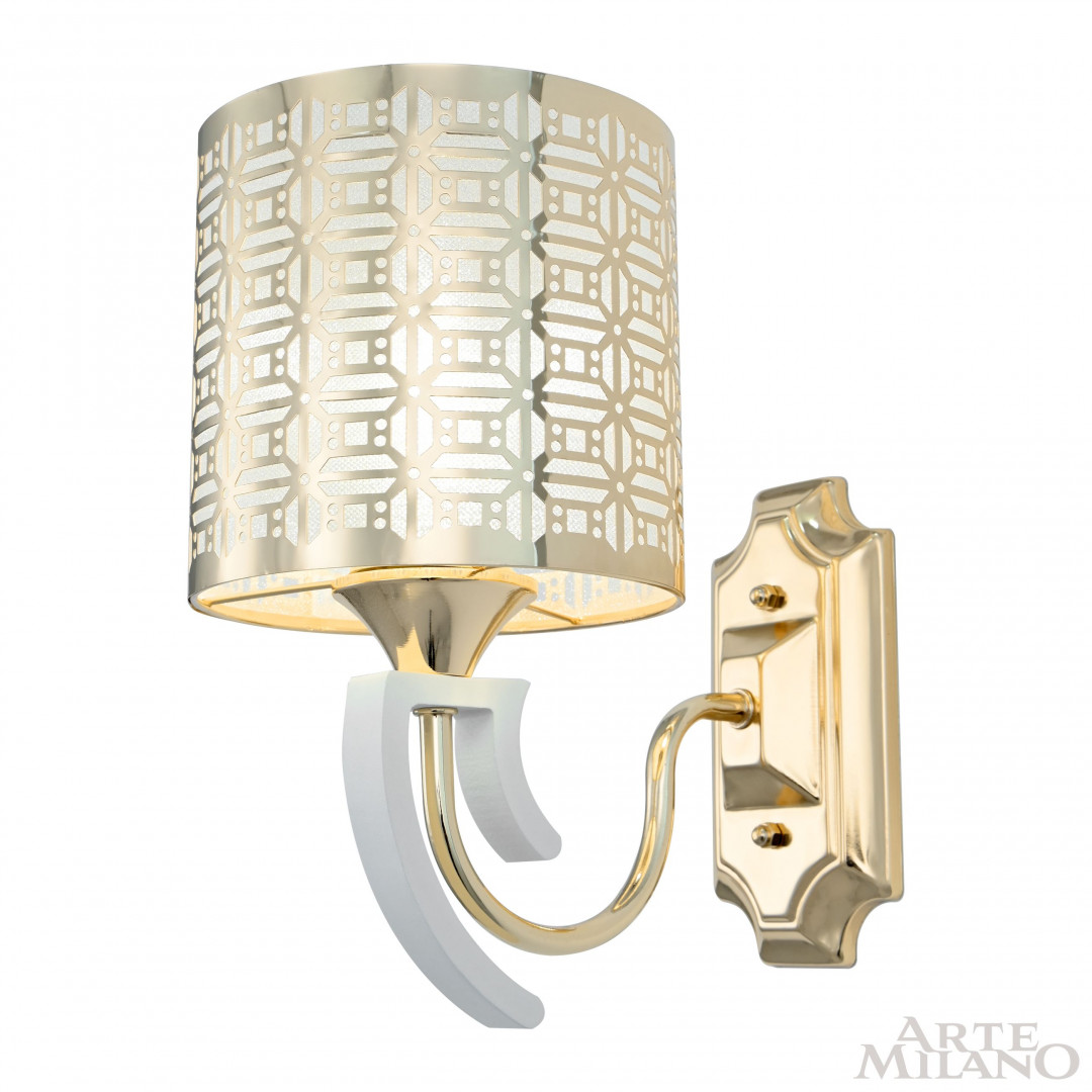 Бра с плафоном 308857/1W Wh/Gd Arte Milano