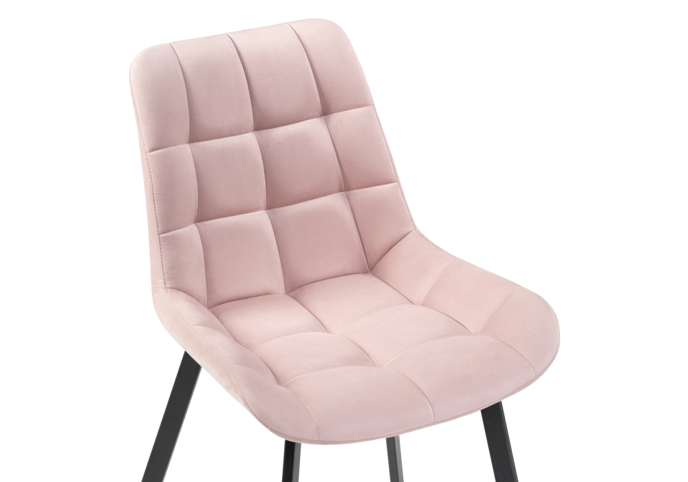 Стул Woodville Челси розовый / черный 493362