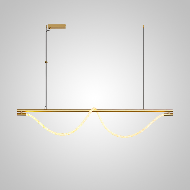 Реечный, рядный светильник GLORIFY OPTIC LUX LONG L150 Brass by ImperiumLoft