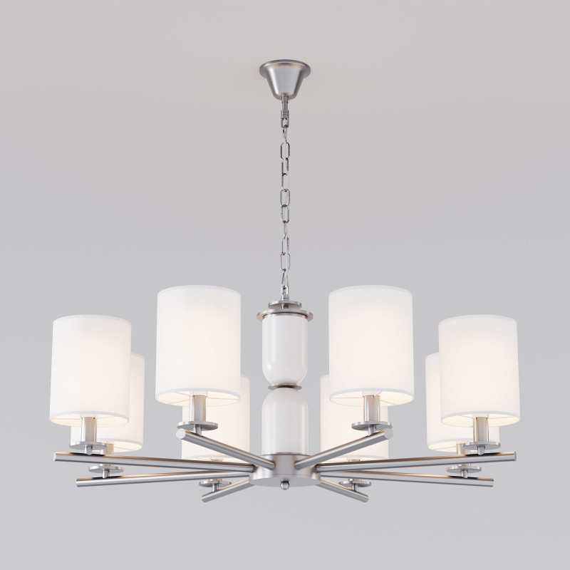 Подвесная люстра Eurosvet 60146/8 никель