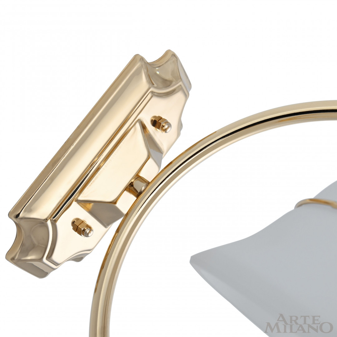 Бра с плафоном 301240/1W Bk/Gd Arte Milano