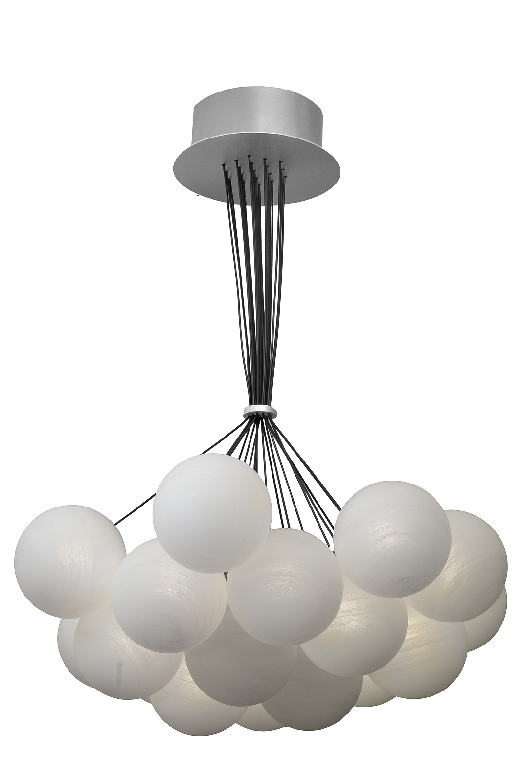 Светильник подвесной Globo матовое стекло/серебро Garda Decor 162FL-61913