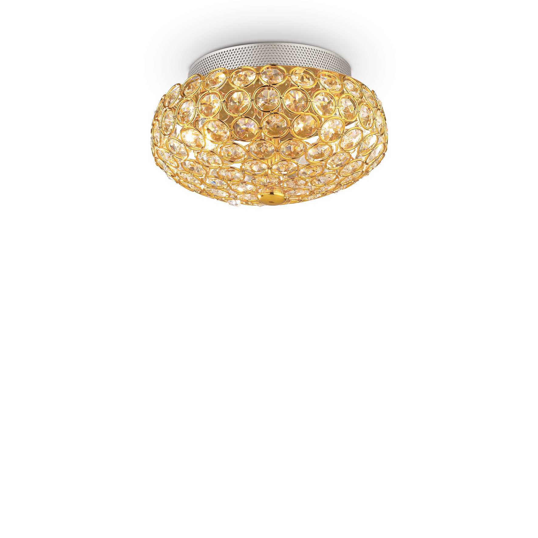 Потолочный светильник Ideal Lux KING PL3 ORO 075402