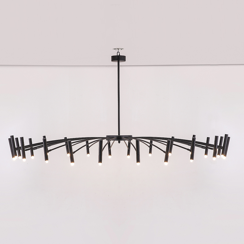 Люстра POP P40 Chandelier 24 lamps D180 Mod.B Black by ImperiumLoft