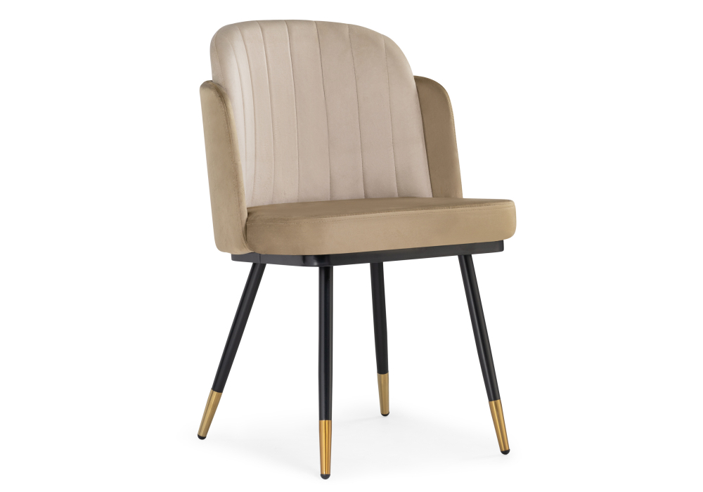 Стул Woodville Penelopa beige / light beige / black / gold  15416