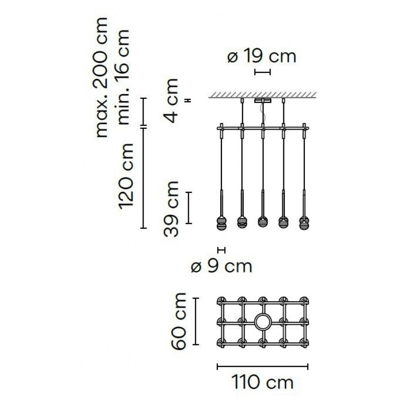 ПОДВЕСНОЙ СВЕТИЛЬНИК  VIBIA Algorithm 0870