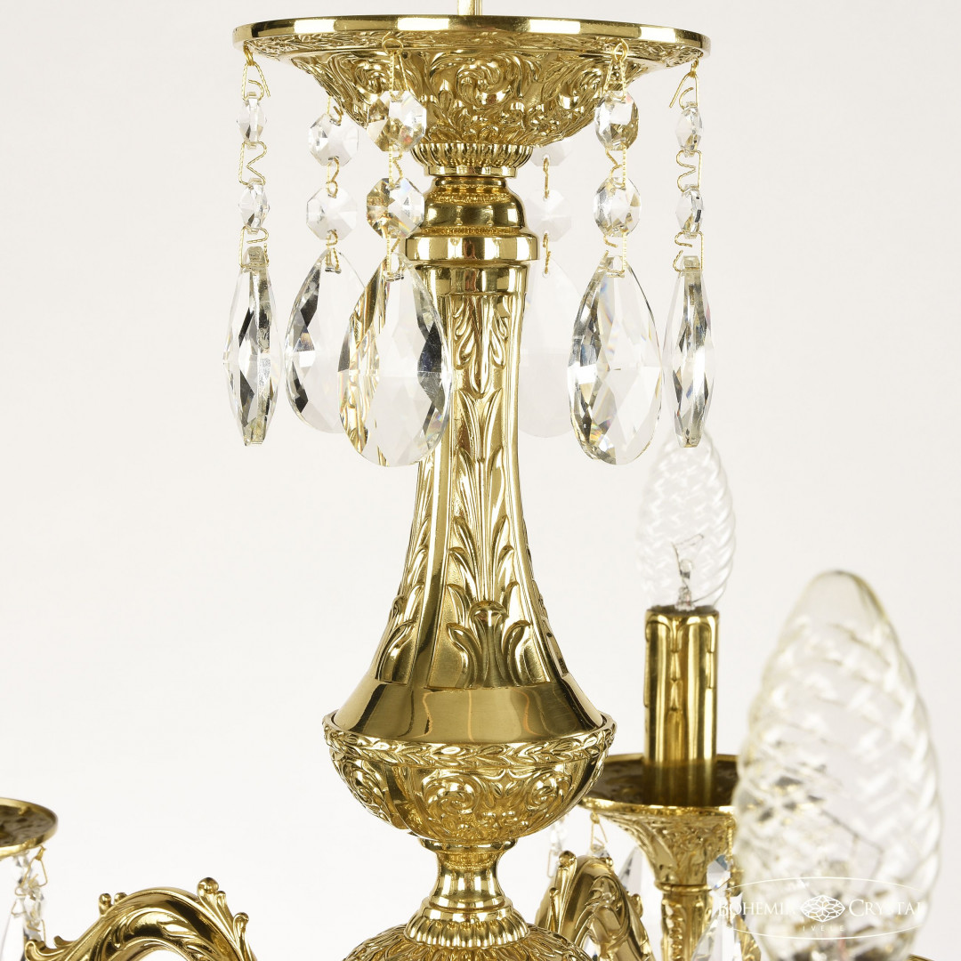 Люстра бронзовая с хрусталём 71102/5/175 A G