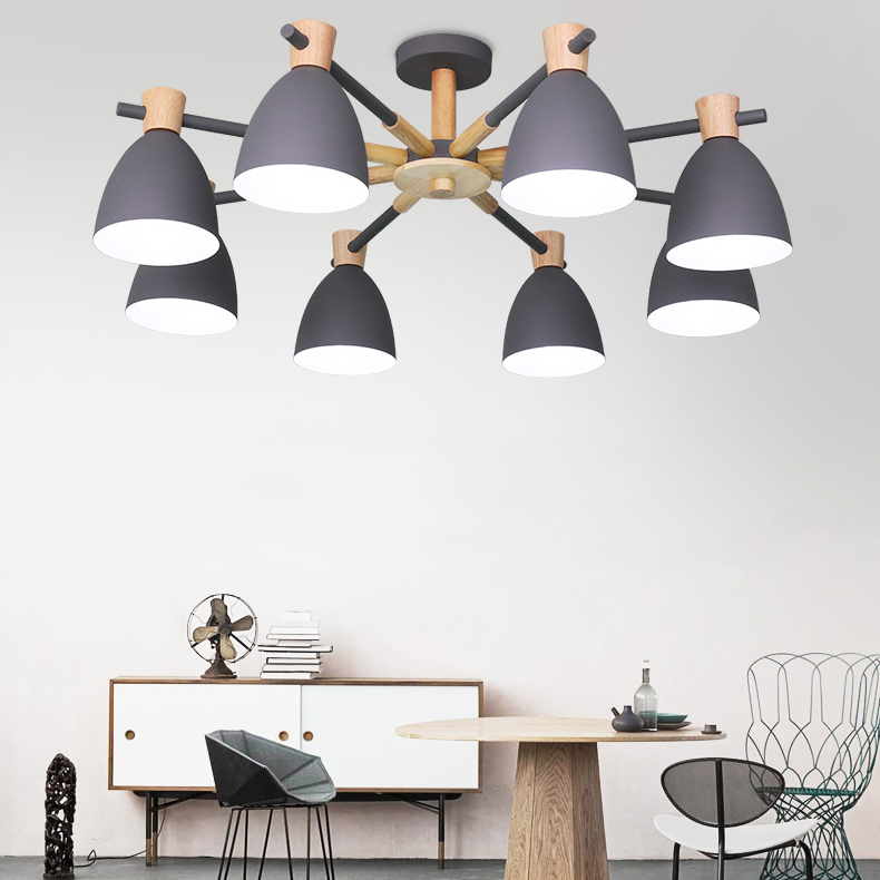 Потолочная люстра FOLKE 6 Green by ImperiumLoft