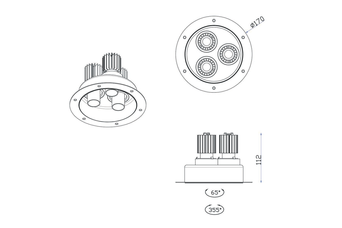Встраиваемый светодиодный светильник Donolux DL18152R9W3B