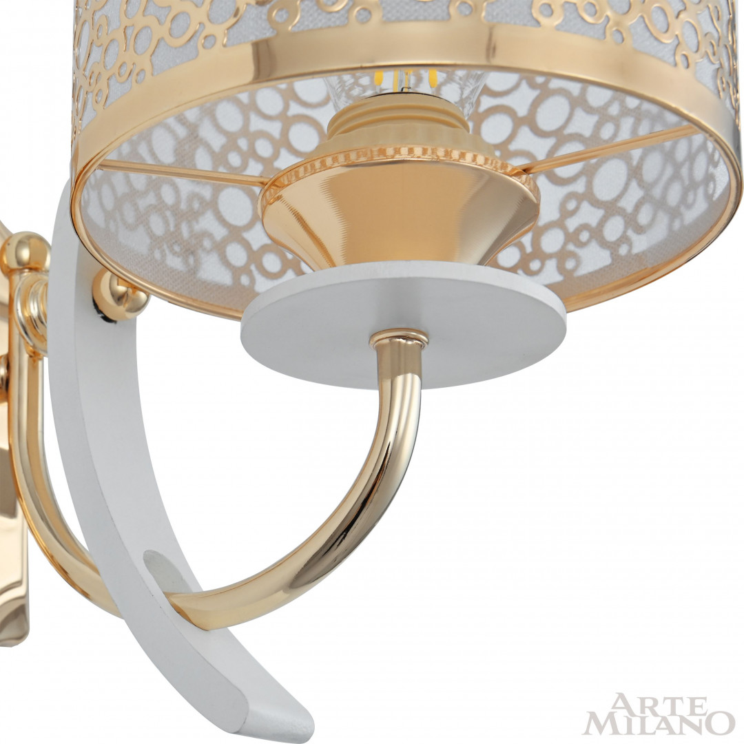 Бра с плафоном 306067/1W Wh/Gd Arte Milano