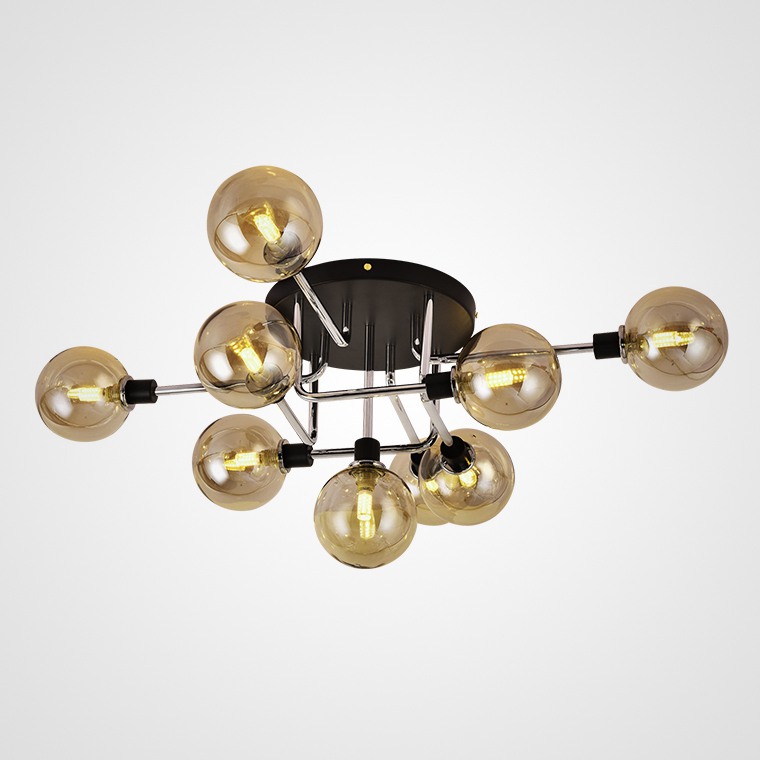 Подвесная люстра NEXO 9 Янтарь, Золото by ImperiumLoft