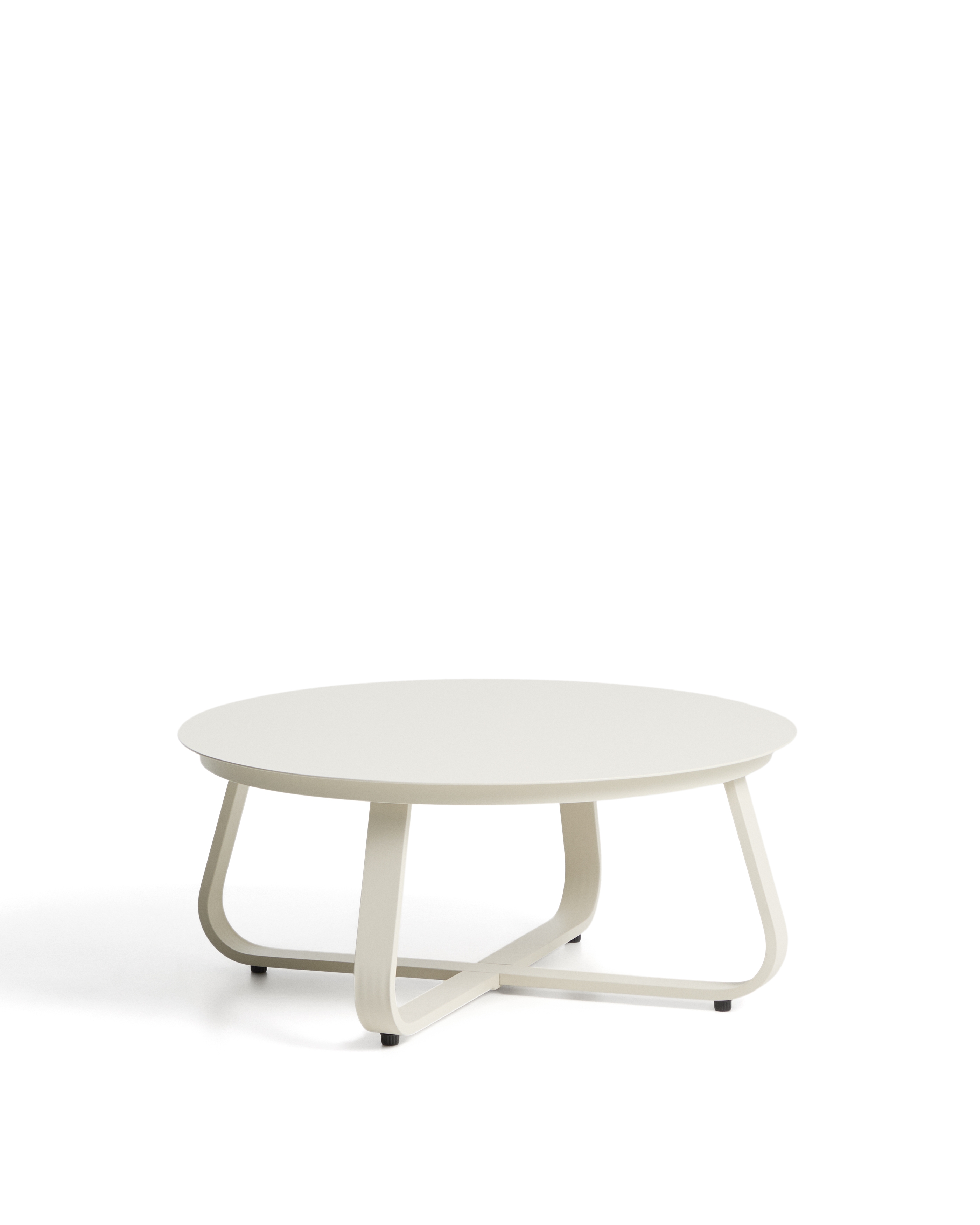 Уличный столик Tamaris из алюминия цвета экрю Ø80 см La Forma 482648