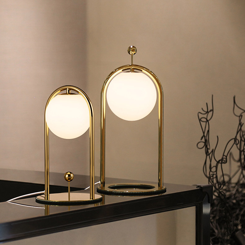 Настольная лампа MODIL B Chrome by ImperiumLoft