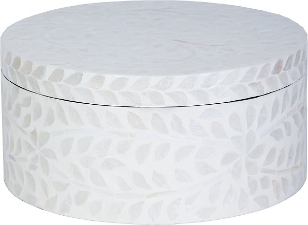 Шкатулка с отделкой раковинами устриц Glasar 67-001